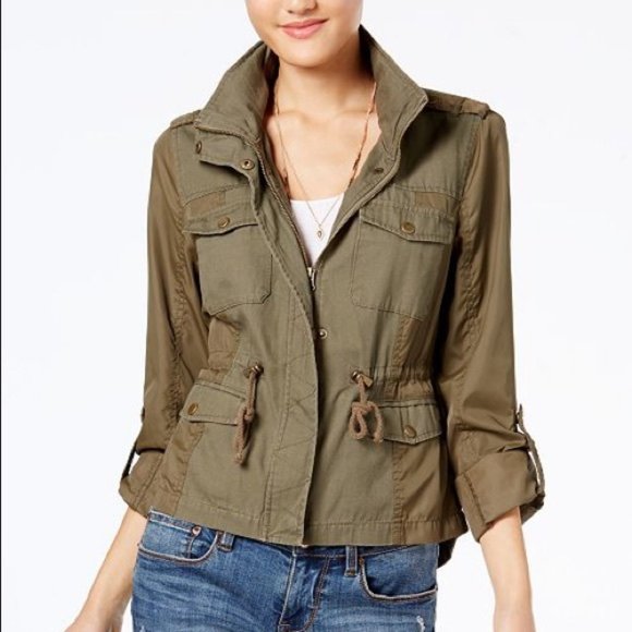 American Rag Jackets & Blazers - American Rag Green Army Military Utility Jacket